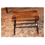 RUSH SEAT VANITY STOOL