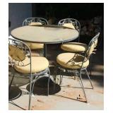 5 PC WROUGHT IRON PATIO SET