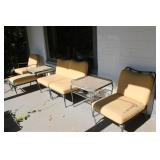 6 PC WROUGHT IRON PATIO SET
