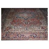HAND KNOTTED PERSIAN WOOL HERIZ RUG