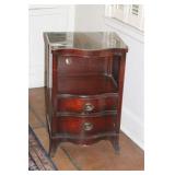 MAHOGANY 2-DRAWER NIGHT STAND