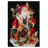 Studio Nova Woodland Holly Santa 12" Cookie Jar