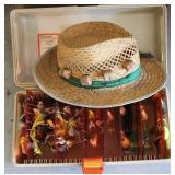Cork Fishing Hat w/ Tackle Box