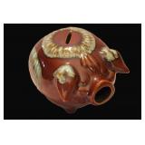 1957 "Corky Pig" Hull Pottery Co. Piggy Bank