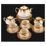 17pc. Japanese Eggshell Porcelain Coffee/ Tea Set