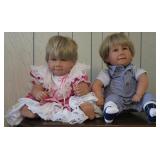 Mylo 1993 Apple Valley Doll Works Twin Dolls