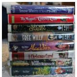 8pc Classic VHS Movie Tapes
