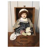 River Pilot Chart Chest w/ Sailor Porcelain Doll