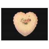 Fenton Satin Heart-Shaped Covered Trinket Box