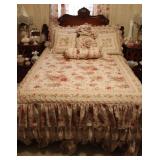Full Size Solid Mahogany Victorian Style Bed