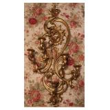 HOMCO 5 Arm Ornate Gold Wall Sconce