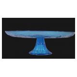 Blue Glass Decorative Cake Stand