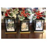 Thomas Kinkade Sparkle of the Season Lantern Set