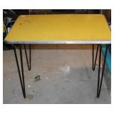 MCM Yellow Laminate Topped Table