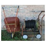 Metal Wheelbarrel w/ Hole Reel