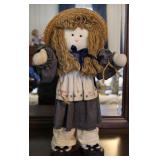 Wooden Handcrafted Country Style Porch Doll