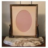 Marble Base Art Deco Style Table Top Picture Frame