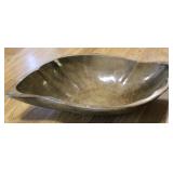 MCM Hand Carved Wooden Freeform Serving Bowl