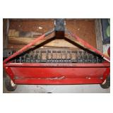 Red Tow Behing Lawn Aerator Wheel Horse
