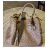 IMOSHION Ostrich Patterned Hand Bag