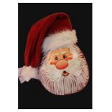 Hand Painted Santa Claus Gourd w/ Hat