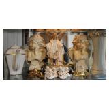 White & Gold Tone Angel Collection