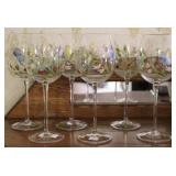 Hand Painted Lenox Butterfly Meadow Wine Glasses