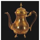 India Hand Etched Brass Teapot
