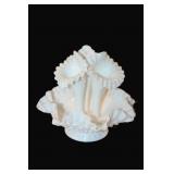 Fenton Milk Glass Hobnail 3 Horn Epergne