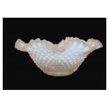 Fenton Hobnail Milk Glass Opalescent Bowl