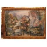Thomas Kinkade Style Wall Framed Print