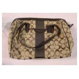Coach Signature Stripe Nancy Satchel