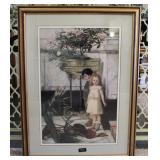 1876 Print of The Broken Flower Pot Framed
