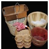 Collection of Apple/ Fruit &Wicker Woven Baskets
