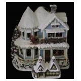 (2) Thomas Kinkade Hawthorne Village Houses