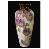 Hand Painted & Signed Ceramic Art Nouveau Vase