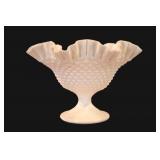 Fenton Hobnail Milk Glass Pedestal Compote