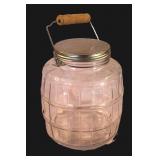 Vintage Style Glass General Store Barrel Jar