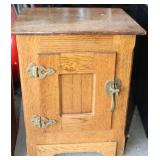 White Clad Oak Ice Box Style Cabinet