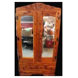 Cedar Waredrobe w/ Fan Crest on Top