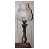 Ornate Metallic Base Accent Lamp #2