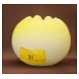 SATIN GLASS ROSE BOWL - 3"