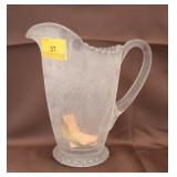 PATTERN GLASS PITCHER - 8.5"