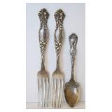 3 STERLING SILVER UTENSILS