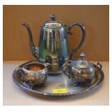4 PC. COFFEE SERVICE - WM. ROGERS