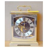 HOWARD MILLER BRASS TABLE CLOCK