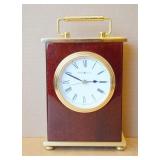 HOWARD MILLER BRASS TABLE CLOCK