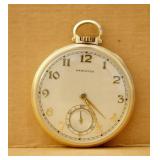 HAMILTON POCKET WATCH W/14K GOLD FILLED CASE
