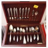 58 PC. ROGERS SILVER PLATE FLATWARE - COMMUNITY