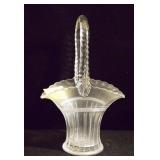 CRYSTAL BASKET WITH HANDLE
